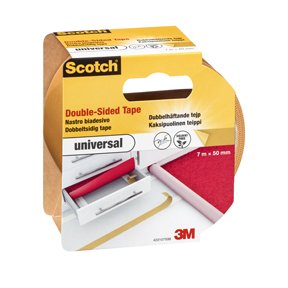 Scotch dobbeltkbende tppetape 50mmx7m