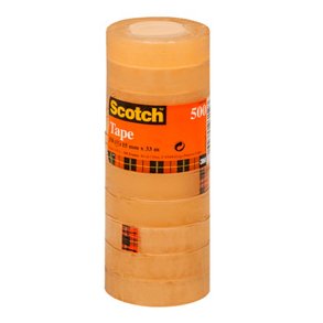 Scotch tape trn 15mmx33m transparent 10ruller