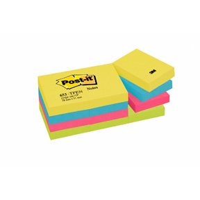 Post-it 653 38x51mm Energetic 12stk