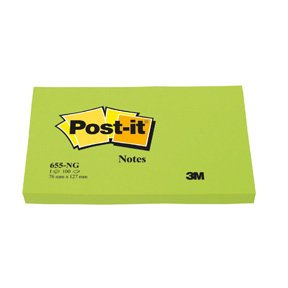 Post It 655 Neon grn 6 Stk