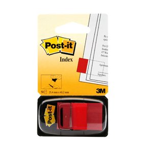 Post-it Index Faner 680 25x43 Neon Rd