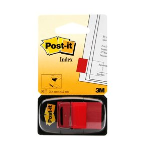 Post-it Index Faner 680 25x43 Neon Rd