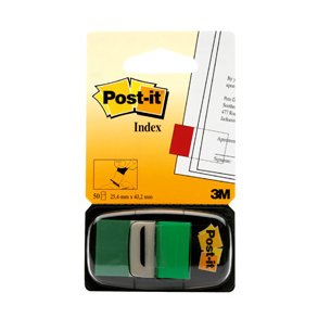 Post-it Index Faner 680 25x43 Grn