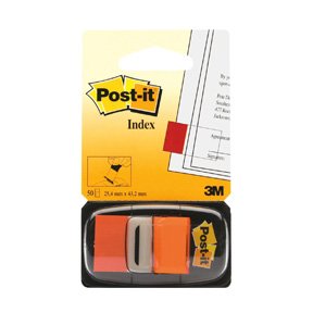 Post-it Index Faner 680 25x43 Orange