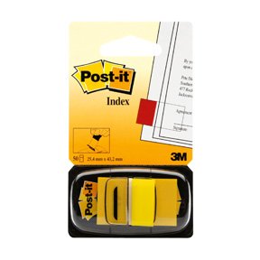 Post-it Index Faner 680 25x43 Gul