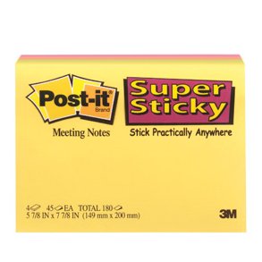 Post It SS Notes 149x200 Meeting neon 