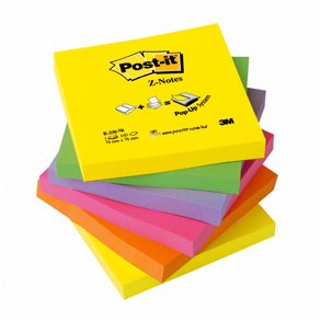Post-it Z-Notes 76x76 neon (6)