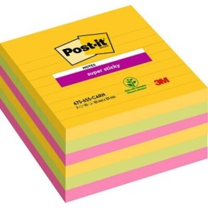 3M Post-IT Super Sticky 101x101 Lin Rio 6stk