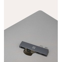 4-IN-1 Type C Hub w/USB3.0/PD, Grey