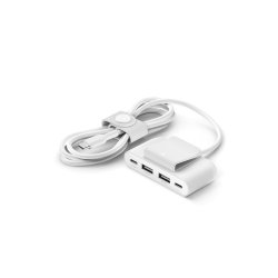 4 port USB Power Extender 2xC 2xA up to 30W White