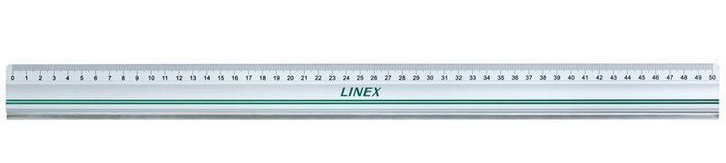 Linex Aluminium Skrelineal 50cm