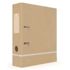 Oxford Touareg Brevordner A4 m/ Mat hvid stripe