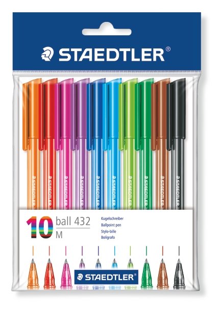 STAEDTLER ball m ice color 10 ass/pose