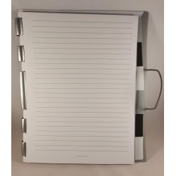 Essento Notesbog Hvid og Slv