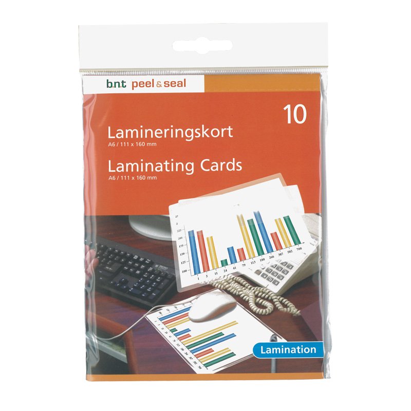 BNT Lamineringskort A6 10stk