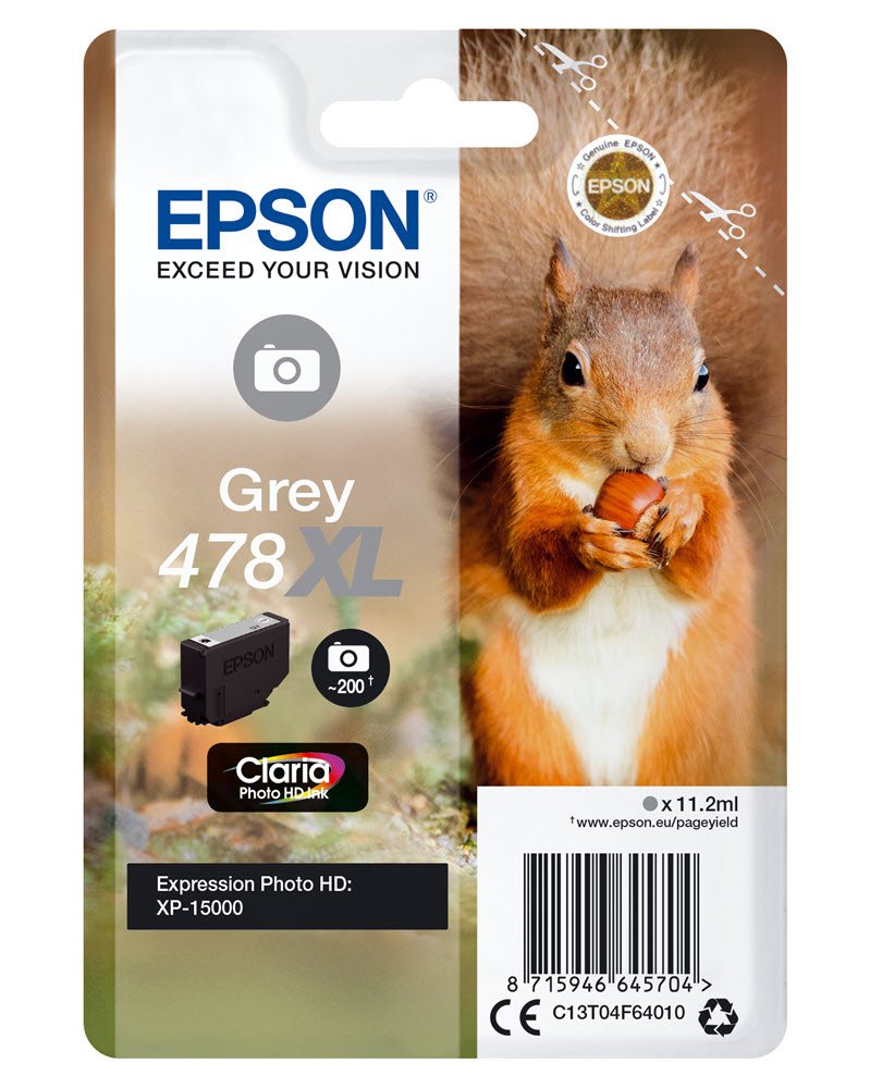 478XL Grey Claria Photo HD Ink