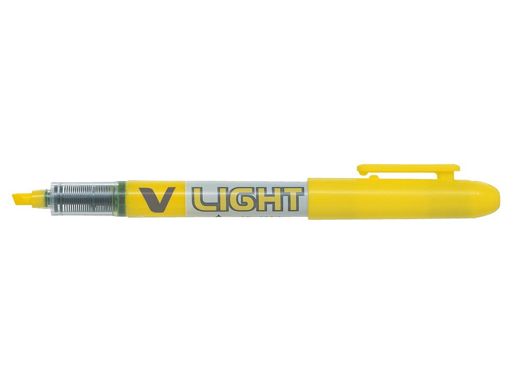 Pilot V-Liquid Light Overstregningspen 3,6mm gul