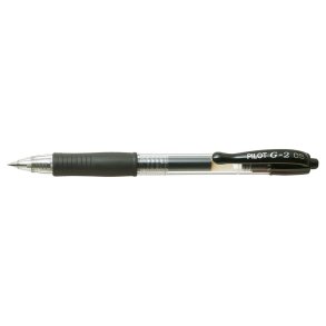 Pilot G-2 Gelpen med klik 0,5 sort