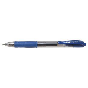 Pilot G-2 Gelpen med klik 0,7 Bl