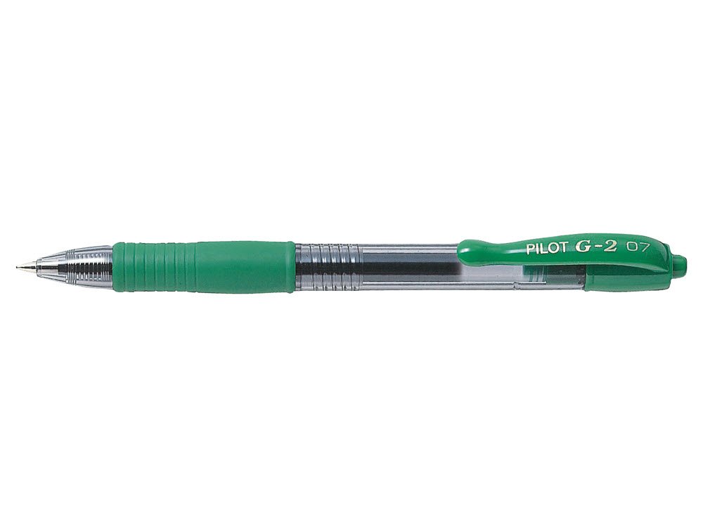 Gelpen m/klik G-2 0,7 grn