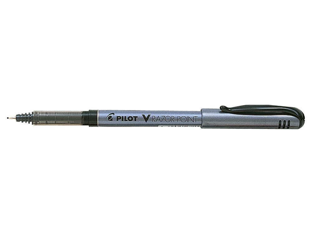 Filtpen m/htte V-Razor Point 0,8 sort