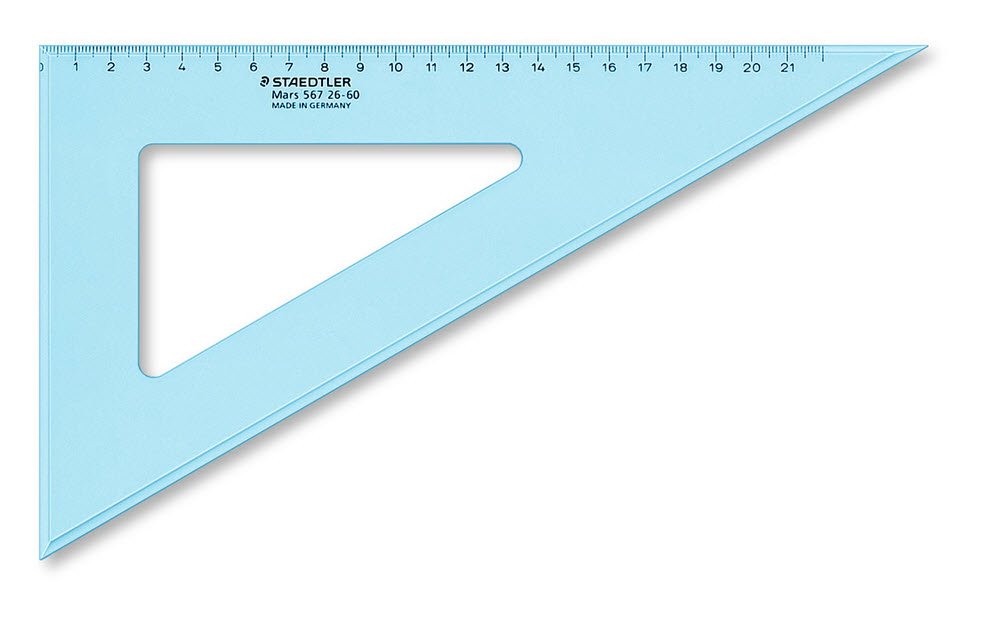 Mars&reg; trkantslineal 567 26-60, 60&deg;/ 30&deg;, 25 cm