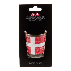 Shot glas dansk Flag 1