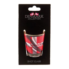 Shot glas dansk Flag 2