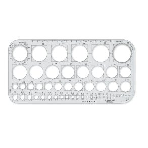 Mars® cirkel lineal 576 01 F, til cirkler 1-36 mm