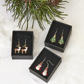 reringe metal med julefigur 2cm