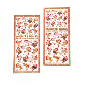 Stickers med muntre nisser 2ark