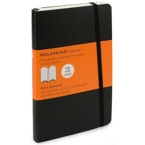 Moleskine classic soft pocket linieret sort