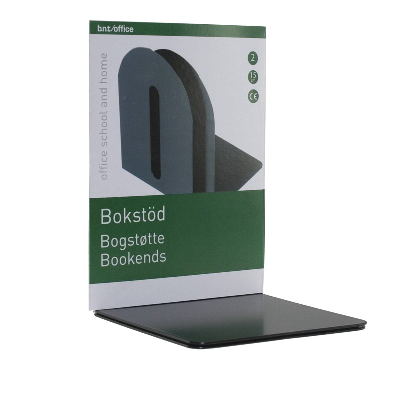 Bogsttter 15cm Sort 2 stk