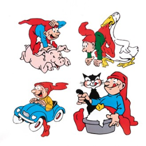 Bramming Nisse i Tr med Dyr & Biler 40cm