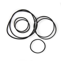 Egde gummibnd Sort Ass str.