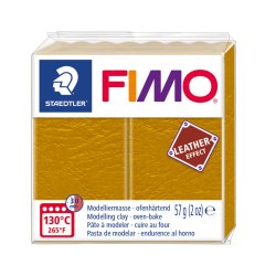 Fimo Leather Effect 57g Okker