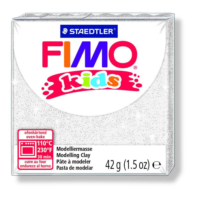 FIMO&reg; kids 8030-052 glitter hvid