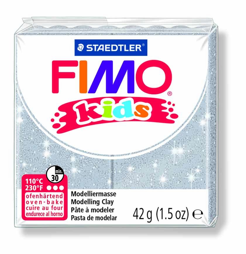 Modelling clay Fimo&reg; kids slv glitter