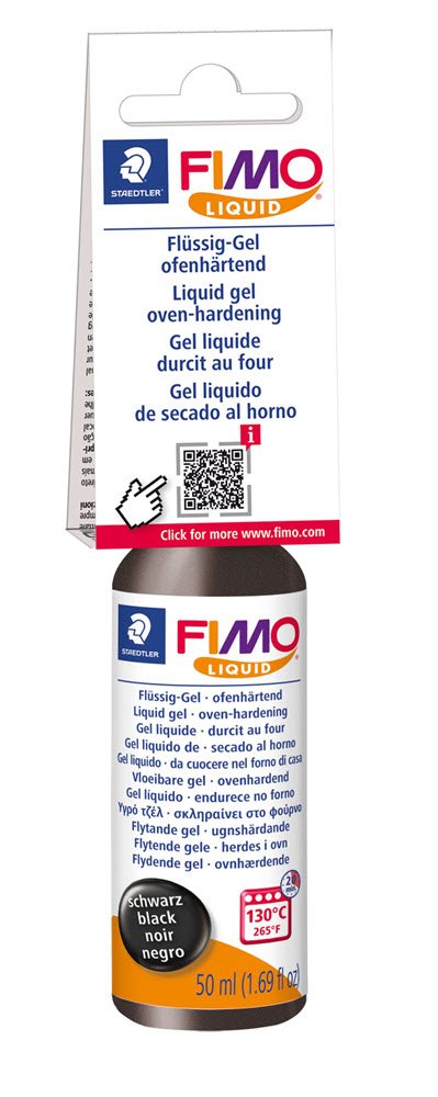 Fimo Liquid Deco Gel 50ml Sort