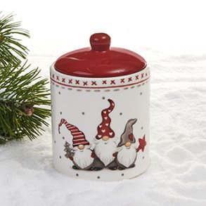 Krukke keramik med lg med gnom