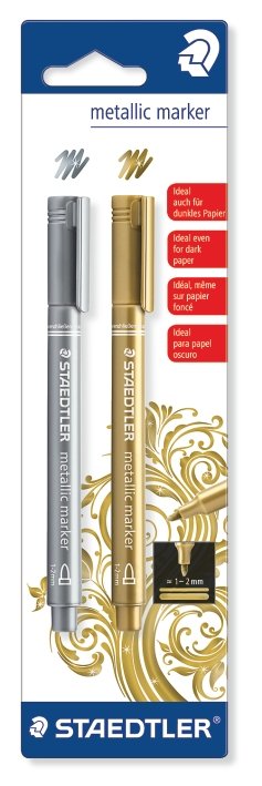 Staedtler Metallic Marker 8323-S BK2 st