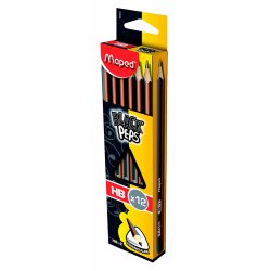 Maped Blyanter Sort HB 12 stk