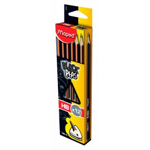 Maped Blyanter Sort HB 12 stk