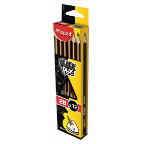 Maped Blyanter Sort 2B 12 stk