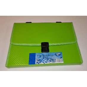 Hjemmearkiv 13 lommer Bl, Orange, lime 1 Stk