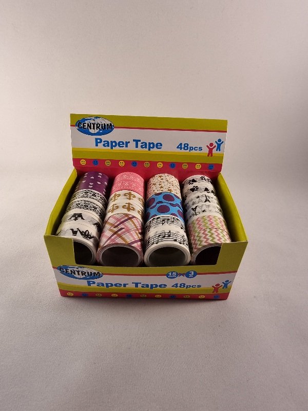 Tape til Dekoration 12 Ass 15mm X 3m