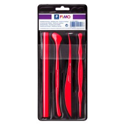 Modellerknivst med 4 dele i plastetui st 1