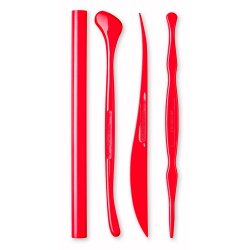 Modellerknivst med 4 dele i plastetui st 1