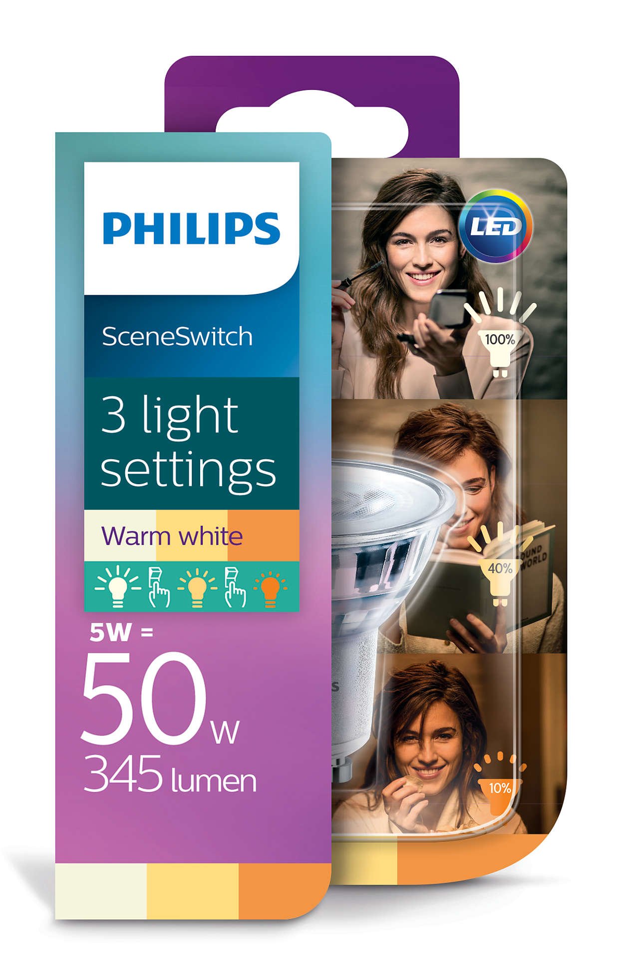 PHILIPS LED GU10 5W SCENESWITCH