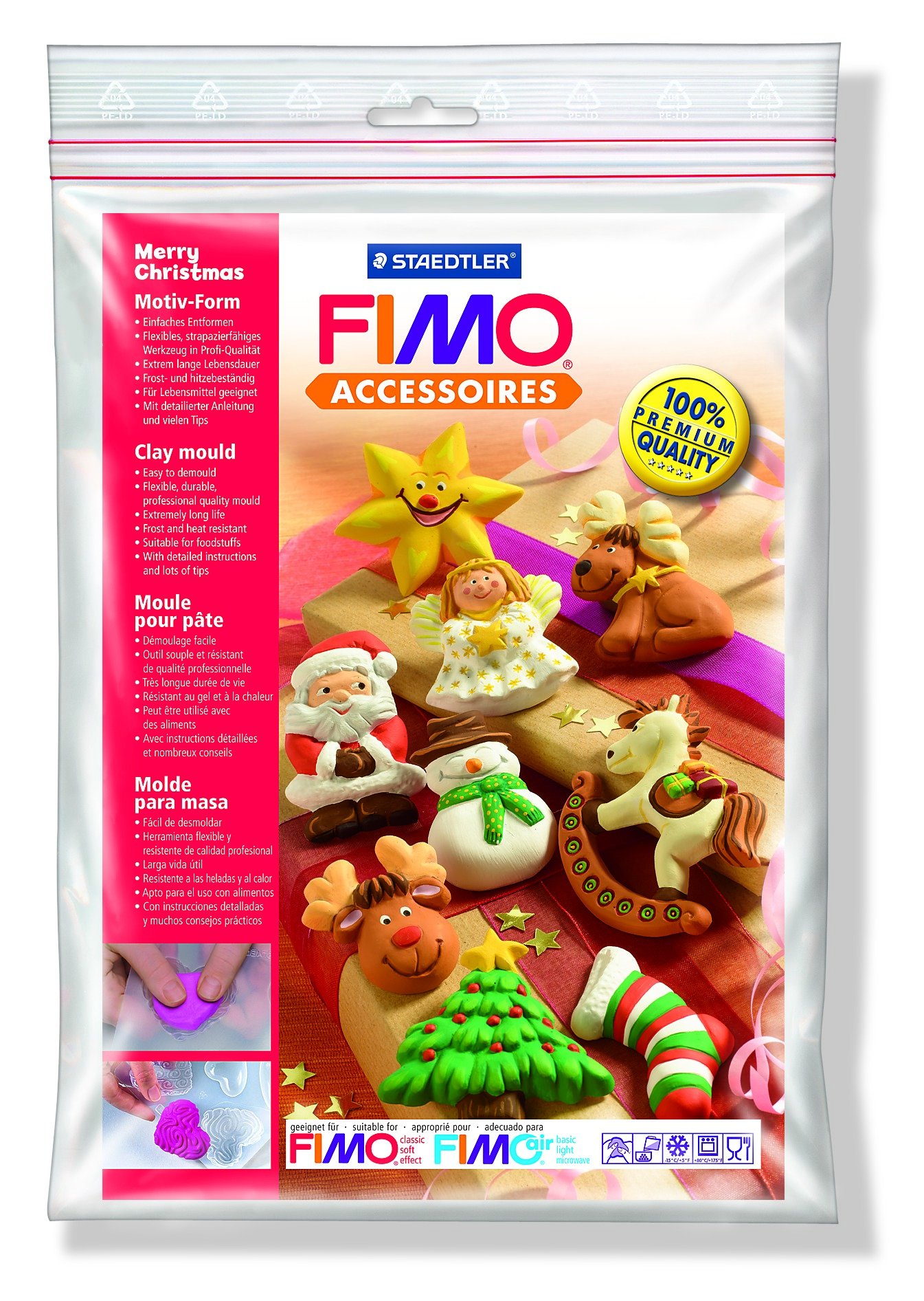 FIMO&reg; 8742 12 lerforme "Merry Christmas", 9 motive